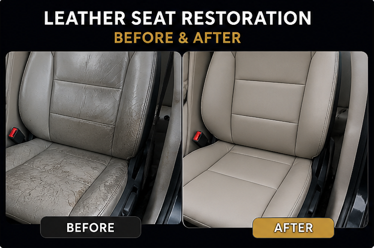 Leather Seat Restoration – Before & After